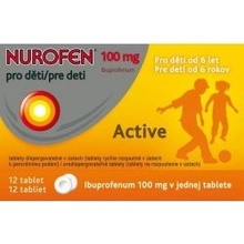 Nurofen Junior s pomarančovou príchuťou 100 mg cps.mdl.12 x 100 mg