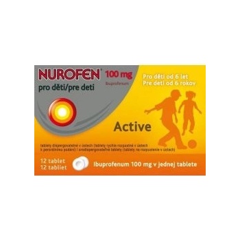 Nurofen Junior s pomarančovou príchuťou 100 mg cps.mdl.12 x 100 mg