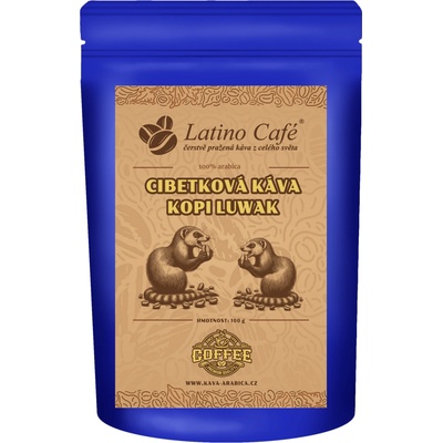 Latino Café Cibetková káva Kopi Luwak mletá 1 kg