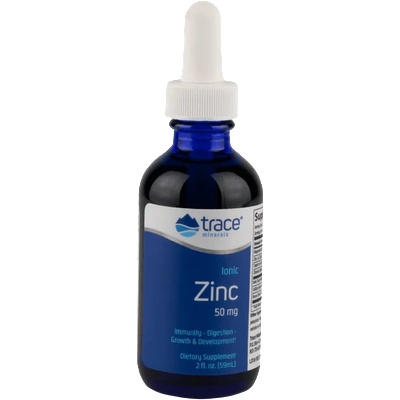 Trace Minerals Ionic Zinc, Йонизиран цинк, 50 mg, 59 ml