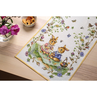 Villeroy & Boch gobelínový behúň Piknik Spring Fantasy 49x143 cm