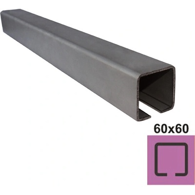 neuvedená Profil vodiaci spodný INOX, 58x58x3mm, L3m