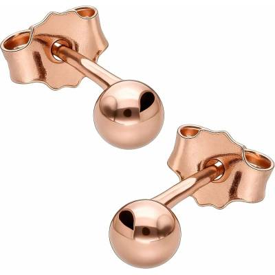 Zlaton Náušnice růžové zlato kulička pecky 0.30cm 0.80g 000232002254