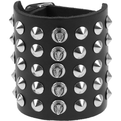 Black & metal Гривна Шишарки+ Шипове - bwz-712
