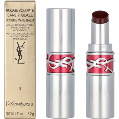 Yves Saint Laurent Lesklá rtěnka Rouge Volupte Candy Glaze Lipstick 6 Burgundy Temptation 3,2 g