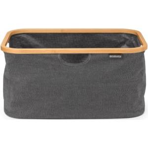Brabantia Сгъваем панер за пране Brabantia - Linn, Pepper Black, 40 l (1008915)