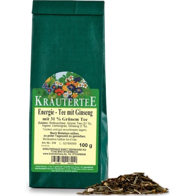 Kräuterhaus Sanct Bernhard KG Energy čaj Ženšen 100 g