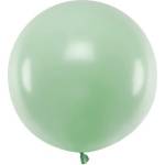 Party Deco Голям Латексов Балон, Пастел, Шамфъстък, 60см (olbom-096)