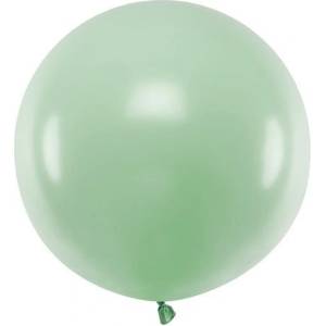 Party Deco Голям Латексов Балон, Пастел, Шамфъстък, 60см (olbom-096)