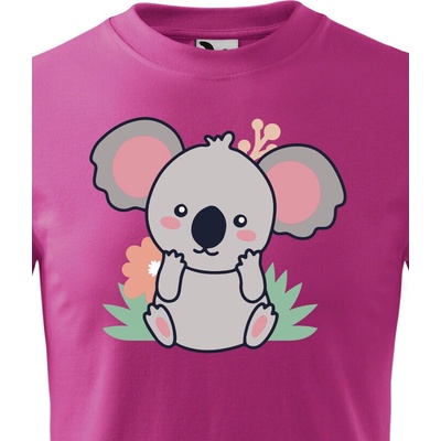 dětské triko Koala purpurová