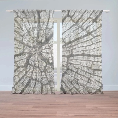 Sablio Záclony Drevo: 2ks 150x250cm