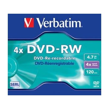 Verbatim DVD-RW 4,7GB 4x, 10ks