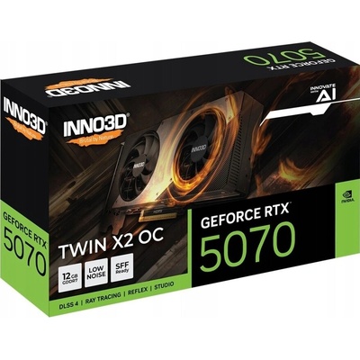 Inno3D GeForce RTX 5070 Twin X2 OC 12GB GDDR7 N50702-12D7X-195064N