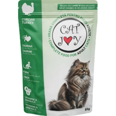 Cat Joy Vrecko Adult Turkey in Sauce 24x85 g