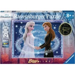 Ravensburger Светещ пъзел Ravensburger от 200 XXL части - Замръзналото кралство, Ана и Елза (12952) - baby