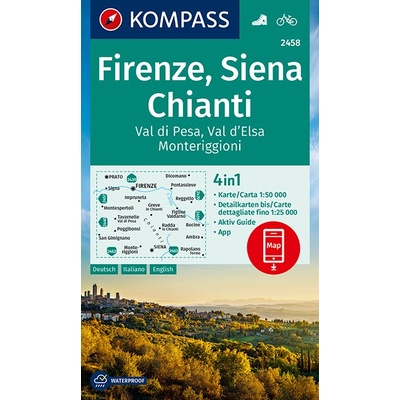 Firenze, Siena, Chianti 1:50 000