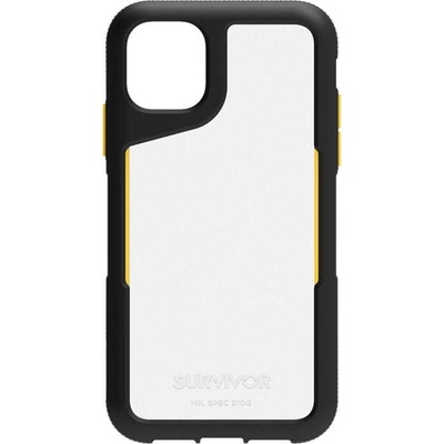 Griffin Survivor Endurance - TPU кейс с най-висока степен на защита за iPhone 11 (прозрачен-черен)