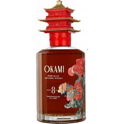Okami 8 yo Pure Malt 40% 0,7 l (holá láhev)