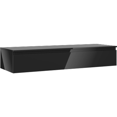 Mexen Orio шкафче за баня под умивалник 140 см с плот, 1 чекмедже, черен гланц - 91A10-14023-1-BFC70 (91A10-14023-1-BFC70)