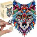 Kruzzel 24552 Drevené puzzle vlk, 170 ks