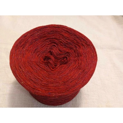 Tweed red merino 3-nitka 1000m