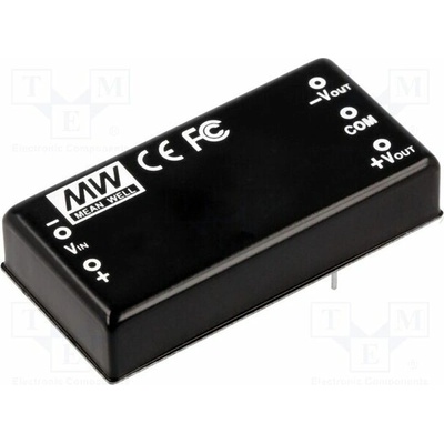 MEAN WELL DLW05B-15 Měnič: DC/DC; 5W; Uvst: 18÷36VDC; Uvýst: 15VDC; Uvýst2: -15VDC; THT