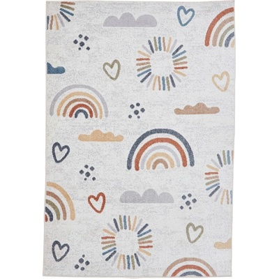 Think Rugs Кремав детски килим 80x150 cm Vida Kids Rainbow - Think Rugs (VIKIDRAINSUN0815)