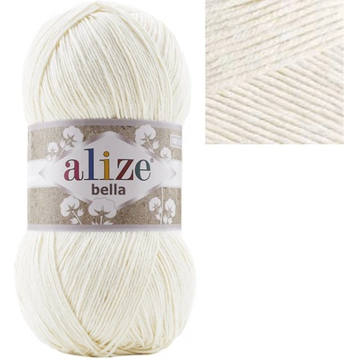 Alize Příze Bella 100 - bavlna Bella: 62 Světle krémová