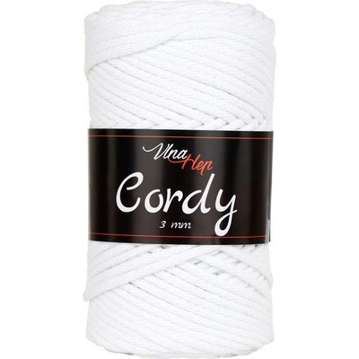 Vlna-Hep Příze Cordy 3mm 8002 bílá