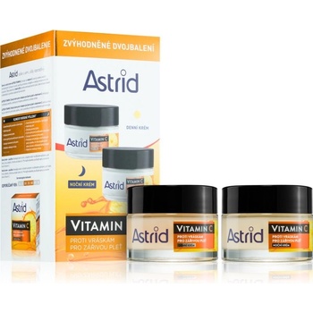 Astrid Vitamin C noční a denní krém 2 x 50 ml dárková sada