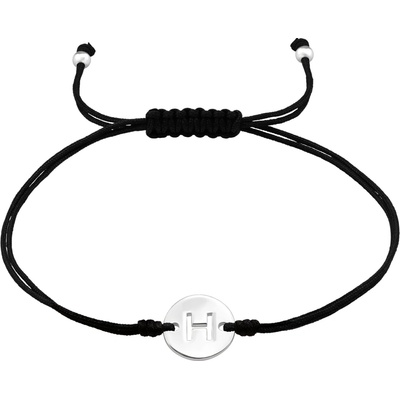 Olivie provázkový náramek písmeno H 7570