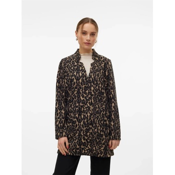 Vero Moda Яке Vero Moda Brushed Katrine Leopard Print Jacket - Brown