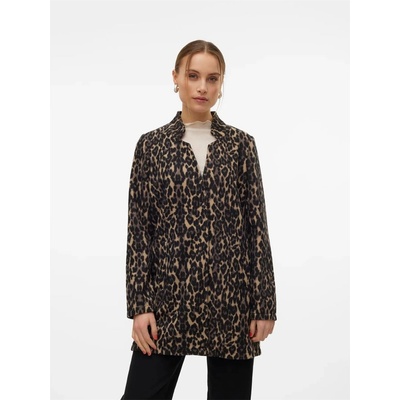 Vero Moda Яке Vero Moda Brushed Katrine Leopard Print Jacket - Brown