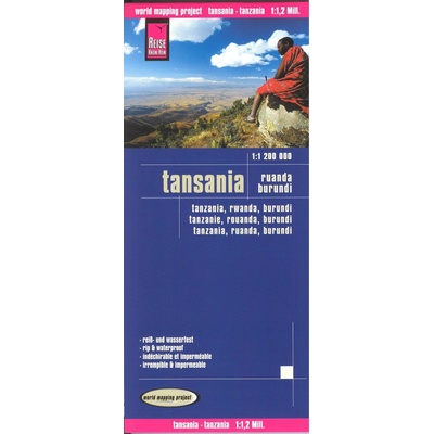 Tanzánie (Tanzania) 1:1,2m mapa RKH