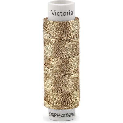 Metalické nitě Victoria 100 m, velké, 2/ 02 zlatá
