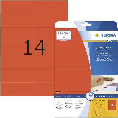 Herma 5059 105 x 42.3 mm červená 280 ks