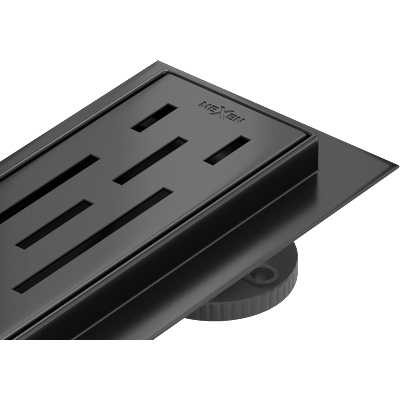 Mexen Flat 360° M01 въртящ се линеен сифон 50 см, черен - 1720050-40 (1720050-40)