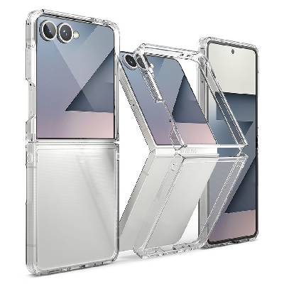 Удароустойчив твърд кейс за Samsung Galaxy Z Flip 7 от Ringke Fusion - Clear (8800293855552)