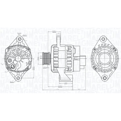 MAGNETI MARELLI Alternátor MAG 063736094010