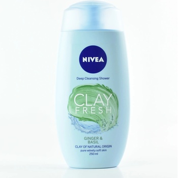 Nivea Clay sprchový gél s ílom zázvor a bazalka 250 ml
