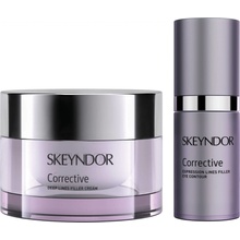 Skeyndor Corrective pleťový krém na mimické a hluboké vrásky 50 ml + krém na oční okolí 15 ml dárková sada