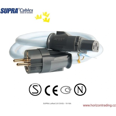 Supra Cables SUPRA LoRad 2.5 CS-EU - Топ мрежен кабел 4 m (070927)