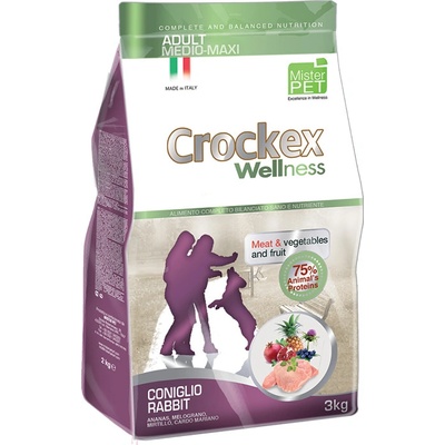 Mister Pet Crockex wellness Adult Medium MAXI RABBIT RICE Low Grain 12 kg