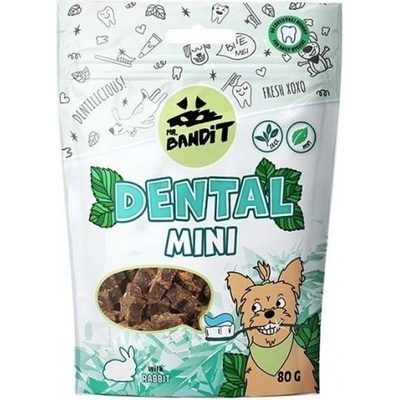 VetExpert Mr. Bandit Dental Mini Rabbit - лакомство за кучета, дентална грижа със заешко месо, 80 гр - Полша