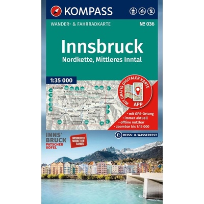 Innsbruck a okolí (Kompass - 036) - turistická mapa