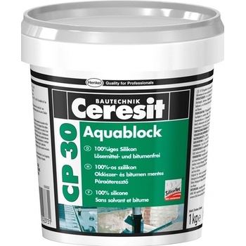 CERESIT CP 30 Aquablock opravný silikon 1kg šedý