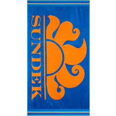 SUNDEK Хавлиена кърпа Sundek New classic jacquard beach logo towel - Blue (Twitter 01)