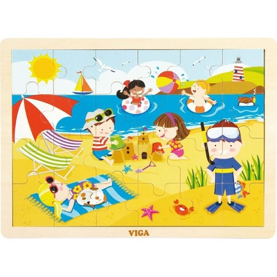 VIGA Dřevěné Léto 24 dielov