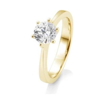 Sofia Diamonds prsteň zo žltého zlata s diamantom BE41 85986 Y