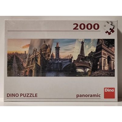 Dino Paríž koláž panoráma 2000 dílků